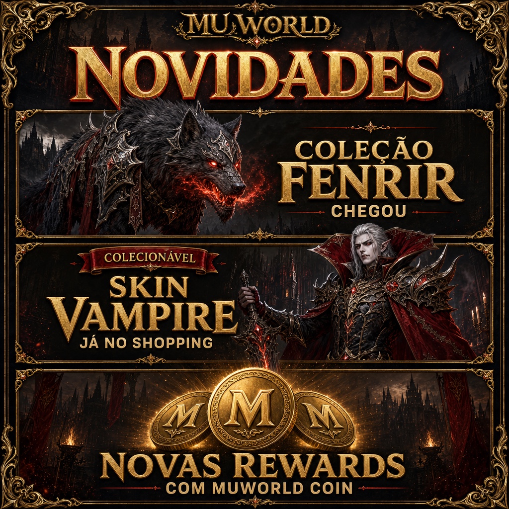 Novidades MU World — Fenrir, Vampire & MuWorld Coin